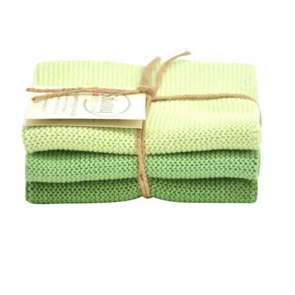 3er Set Wischtuch staubig grün kombi